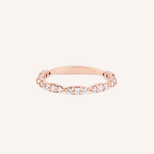 Lab Grown Diamond Marquise Half Eternity Band