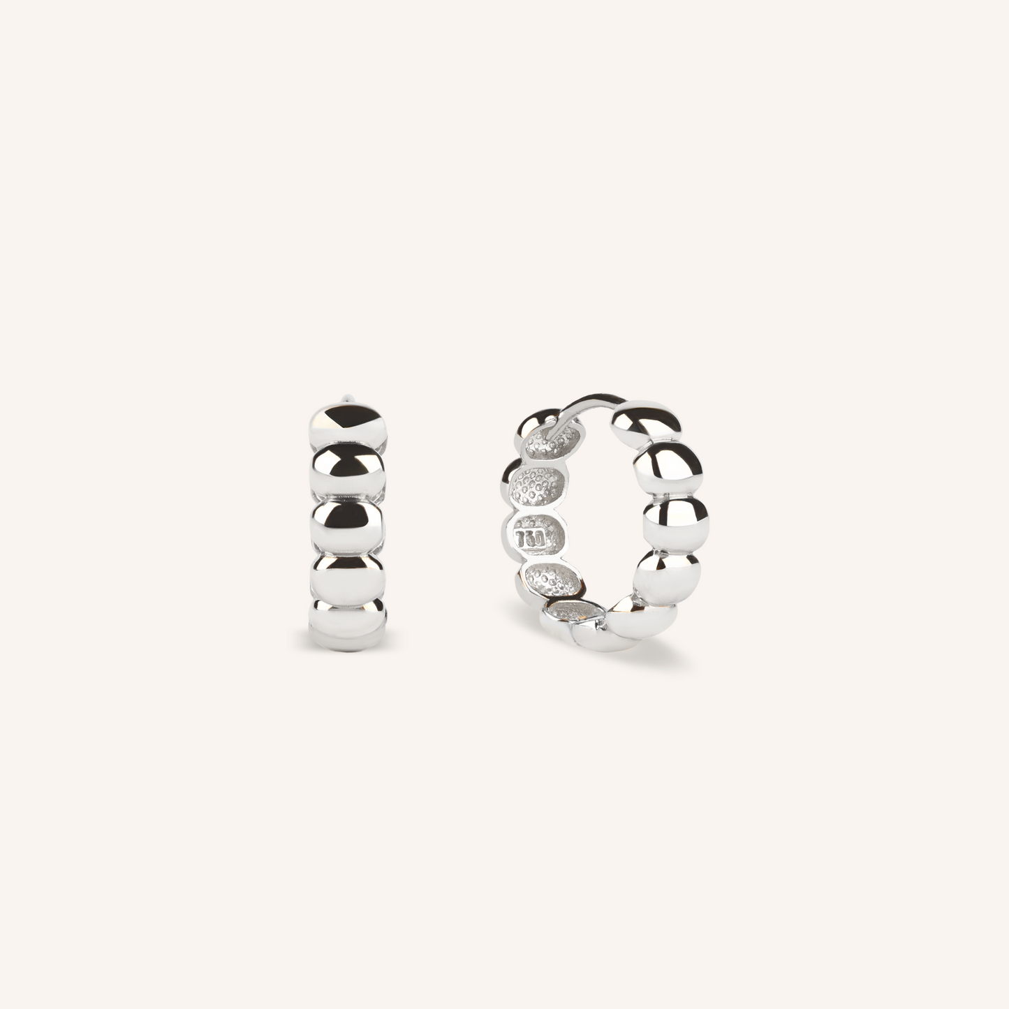 Pebble Hoop Earrings