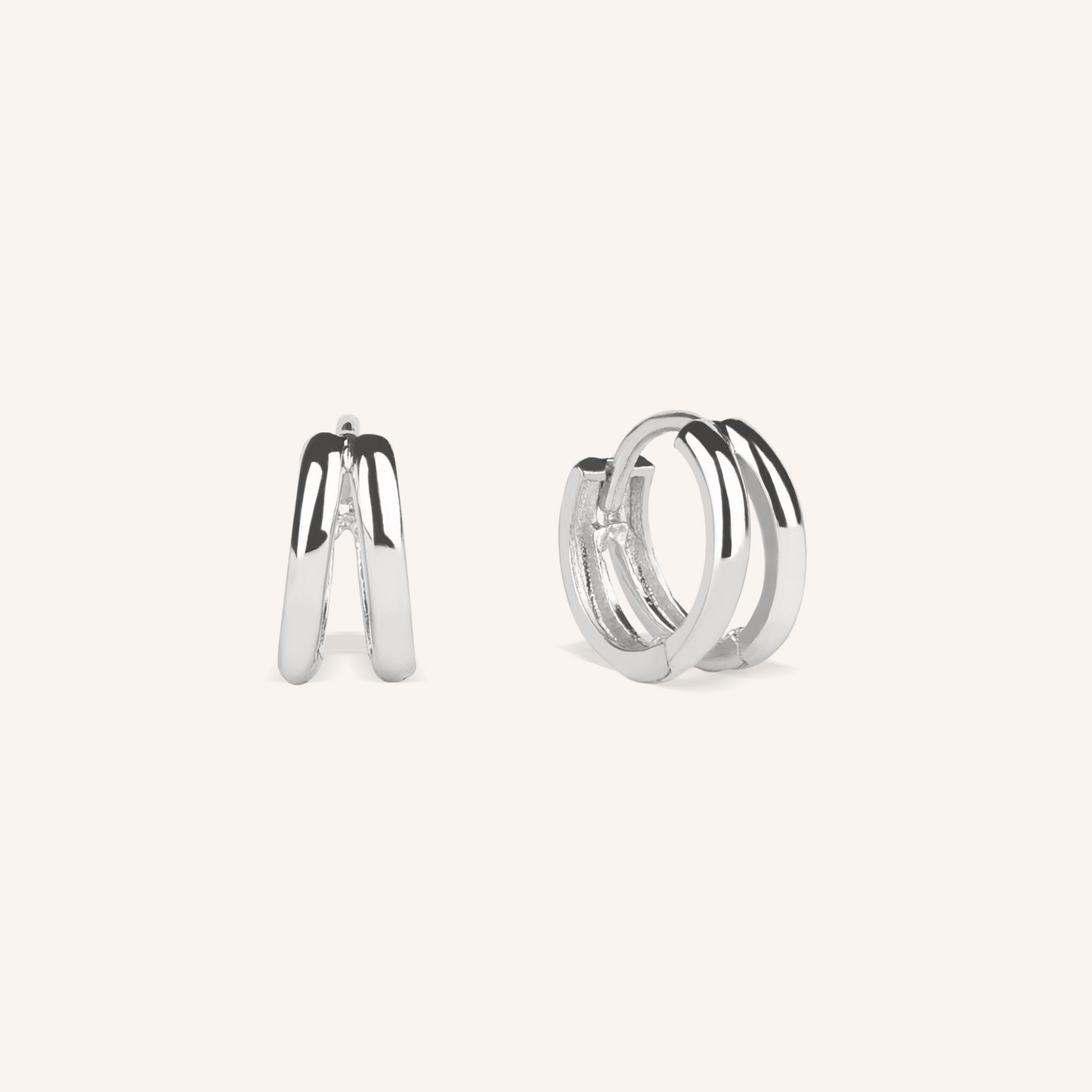 Double Loop Hoop Earrings