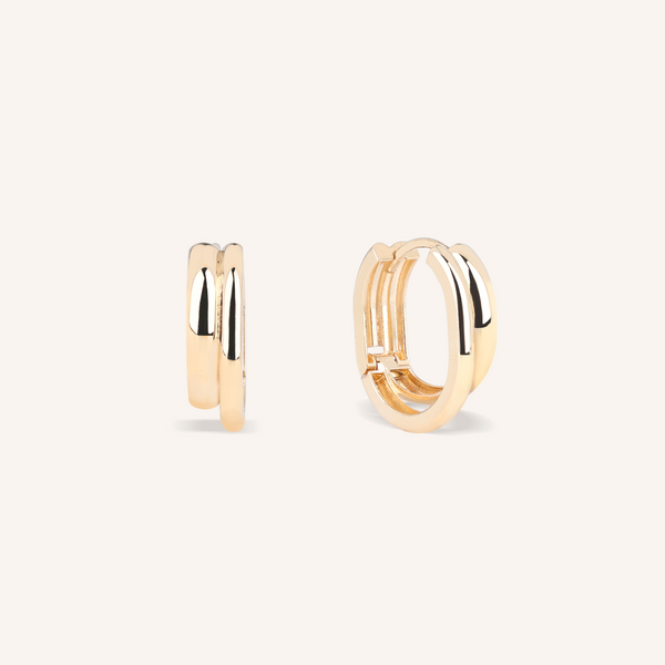 Double Band Hoop Earrings