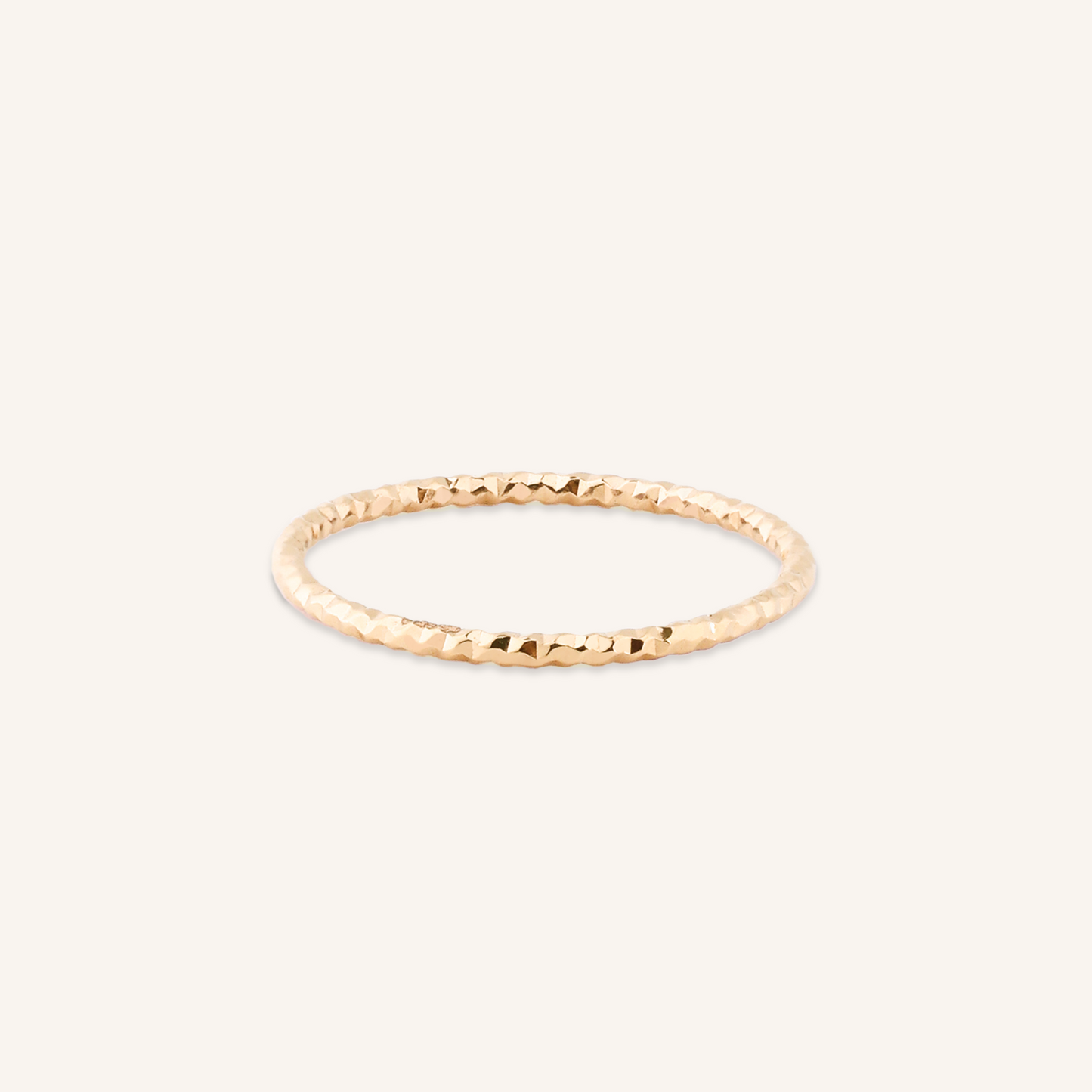Hammered Slim Band Ring