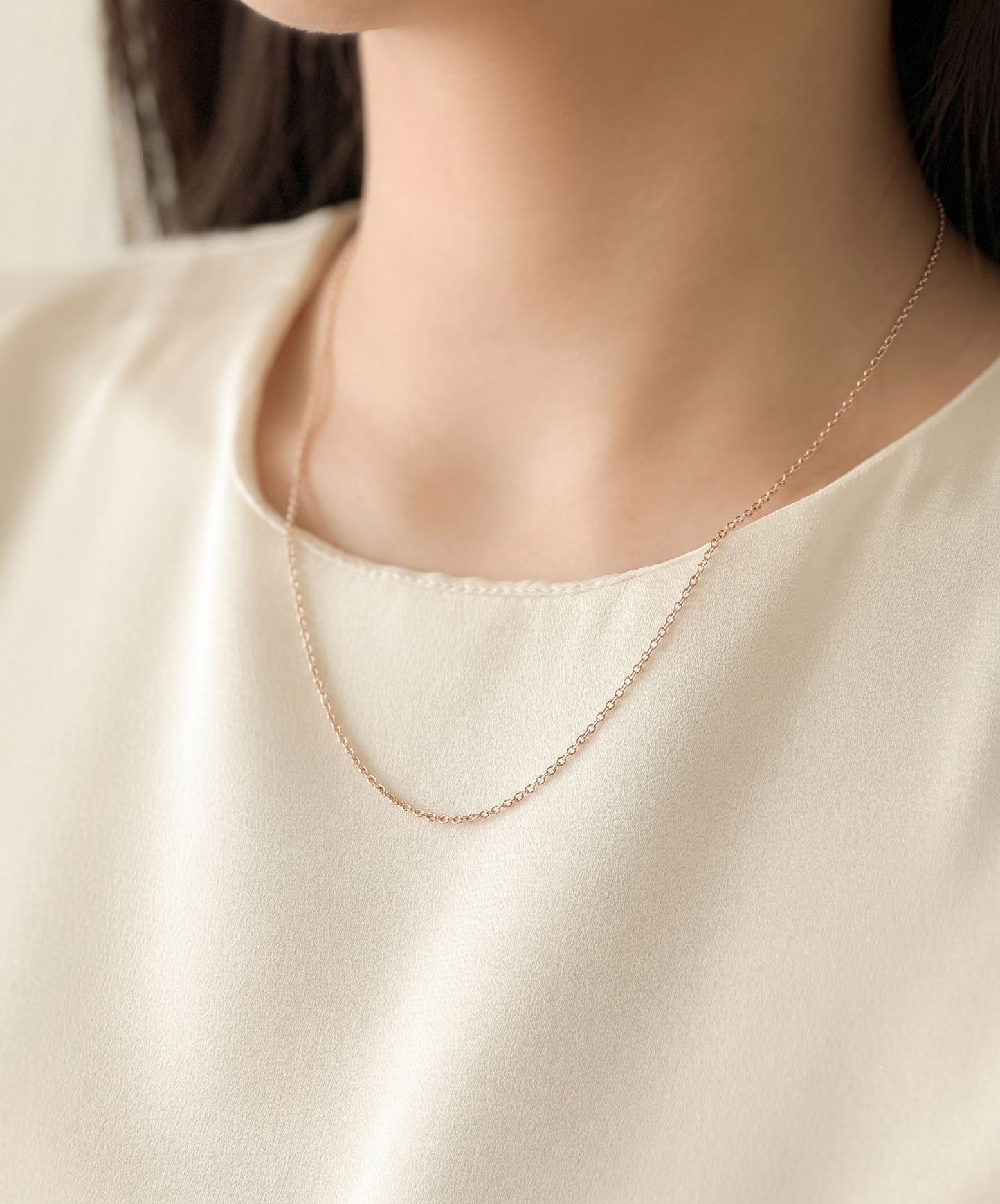 Cable Chain Necklace, 1.5mm