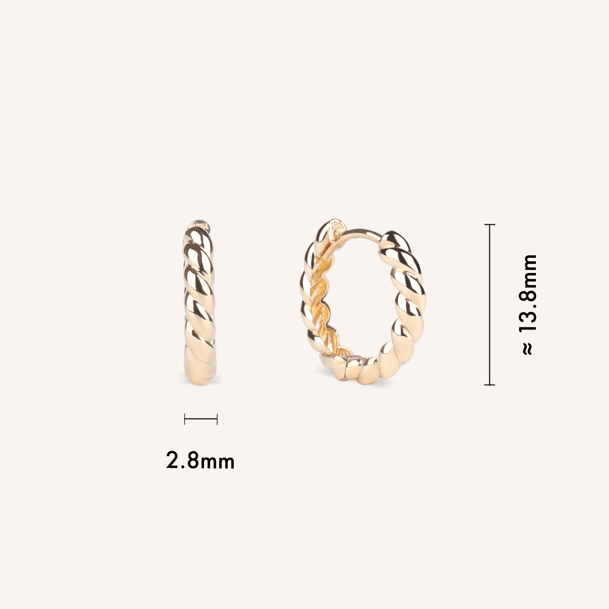 Brioche Hoop Earrings